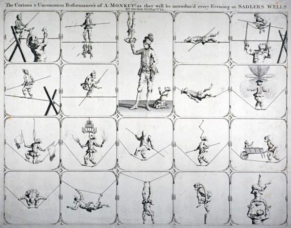 Performance at Sadler's Wells Theatre, Finsbury, London, 1750. Artist: Anon