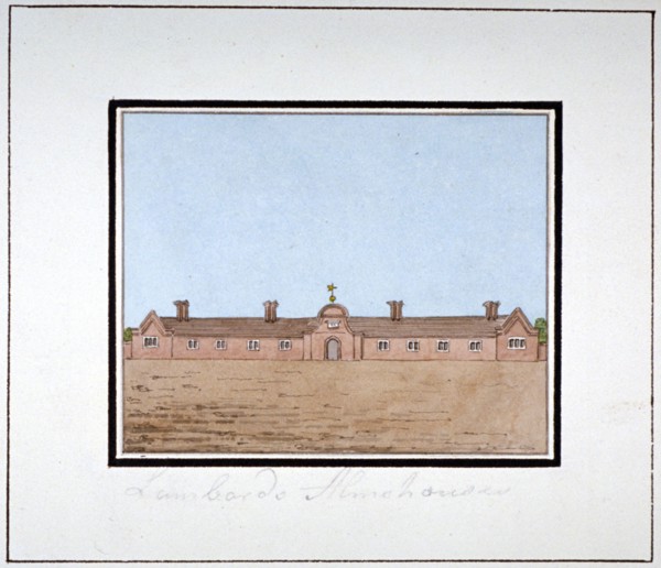 The Lambarde Almshouses, Greenwich Park, London, c1790. Artist: Anon