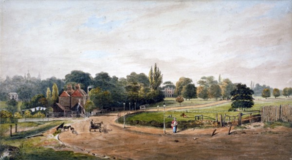 Lordship Lane, Camberwell, London, c1860. Artist: JC Mandy