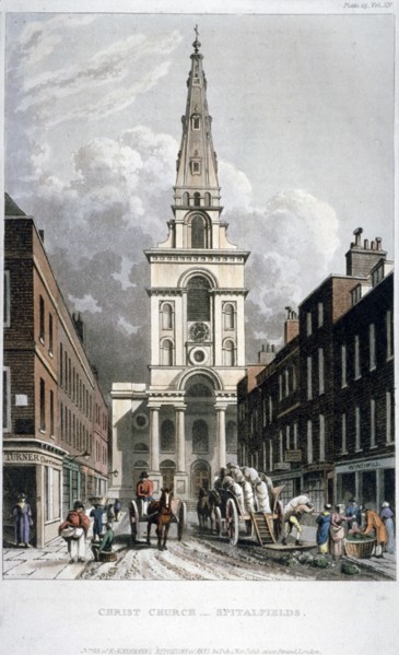 Christ Church, Spitalfields, London, 1815. Artist: Anon