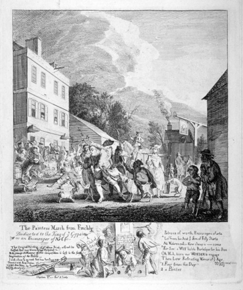 'The painters march from Finchly...', 1753. Artist: Paul Sandby