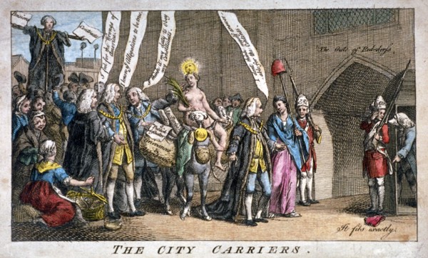 'The City carriers', 1769. Artist: Anon