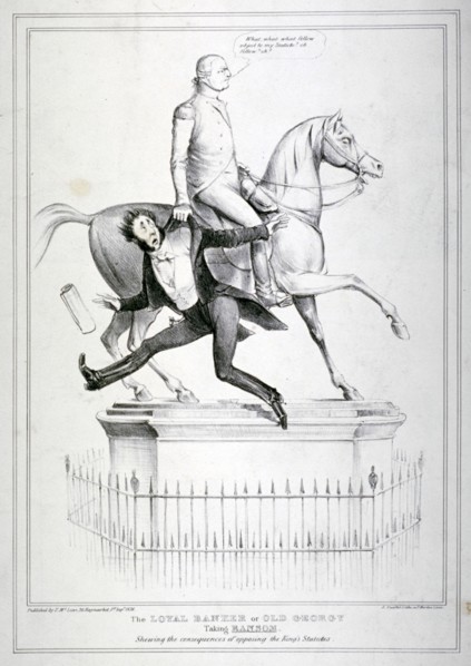 'The loyal banker or Old Georgy taking Ransom', 1836. Creator: Alfred Ducôte.