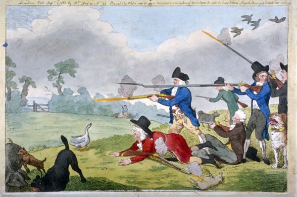 'London sportsmen, or the Cockney's journal of the first of September', 1821. Artist: Anon