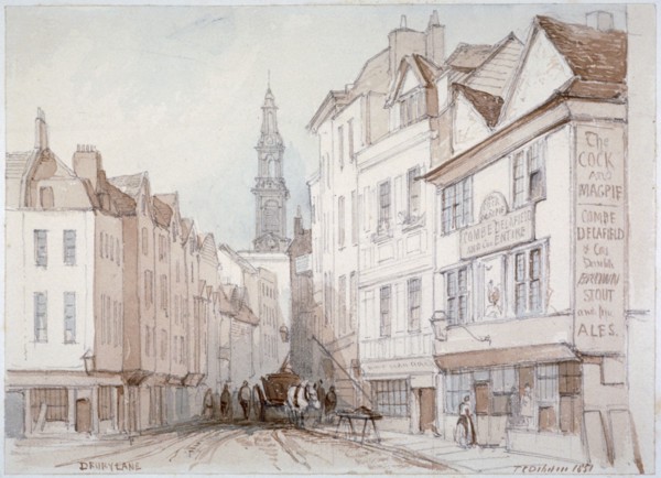 Drury Lane, Westminster, London, 1851. Artist: Thomas Colman Dibdin