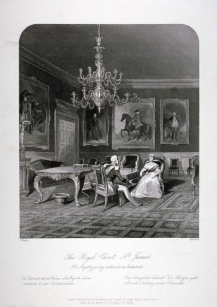 The Royal Closet in St James's Palace, Westminster, London, c1840. Artist: Harden Sidney Melville