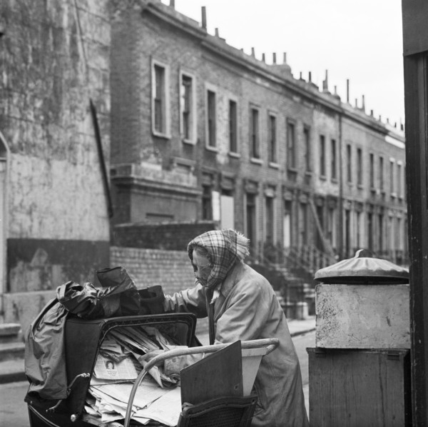 Recycling newspapers, Greater London, 1960-1965
