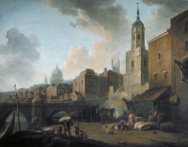 'Fresh Wharf, near London Bridge', c1762. Artist: William Marlow