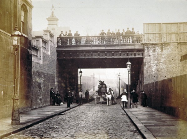 View of Shoe Lane Bridge, City of London, 1869. Artist: Henry Dixon