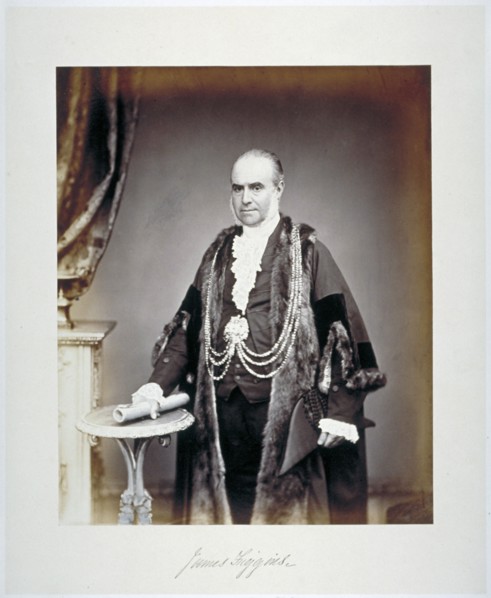 James Figgins, Sheriff of London, in shrieval costume, c1865. Artist: Maull & Co