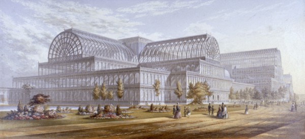 View of the Crystal Palace and its surrounding park, Sydenham, Bromley, London, 1854. Artist: Anon