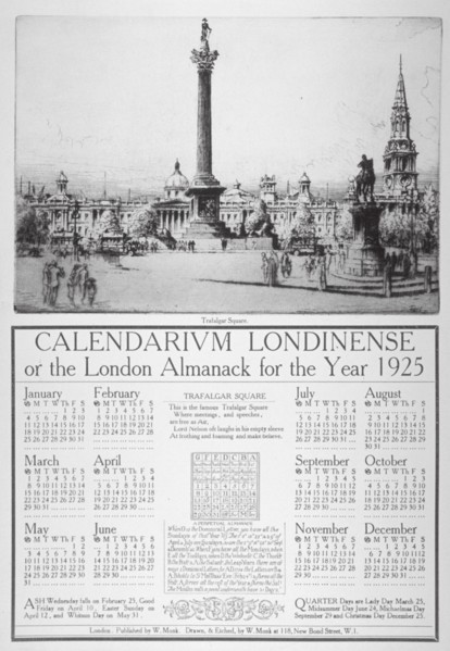 Trafalgar Square, Westminster, London, 1924. Artist: William Monk