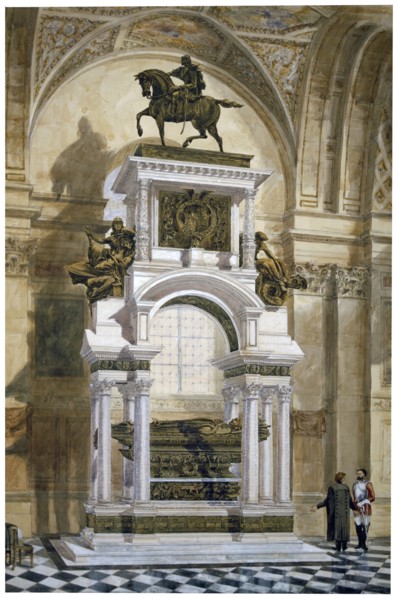 'Wellington's Monument in St Paul's Cathedral', City of London, 1877. Artist: Robert Whellock