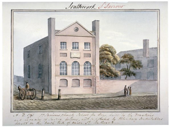 St Saviour's Charity School, Union Street, Southwark, London, 1825. Artist: G Yates