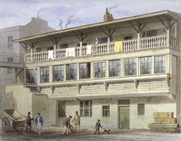 The White Bear Inn on Piccadilly, Westminster, London, 1856. Artist: Thomas Hosmer Shepherd