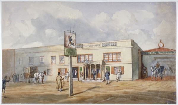 The Woodman Inn, Upper Norwood, London, c1865. Artist: Anon
