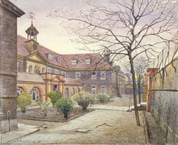 View of Grey Coat Hospital, Greycoat Place, Westminster, London, 1886. Artist: John Crowther