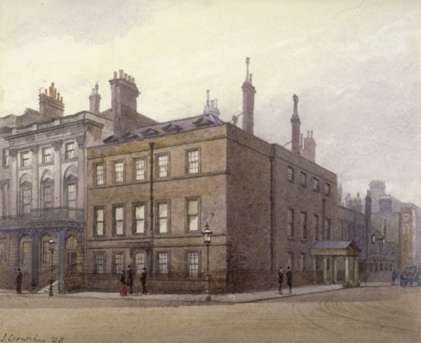 Cleveland House, at the corner of St James's Square and King Street, Westminster, London, 1893. Artist: John Crowther