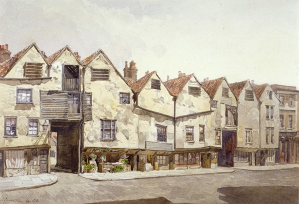 View of shops and houses, Bermondsey Street, Bermondsey, London, 1886. Artist: John Crowther