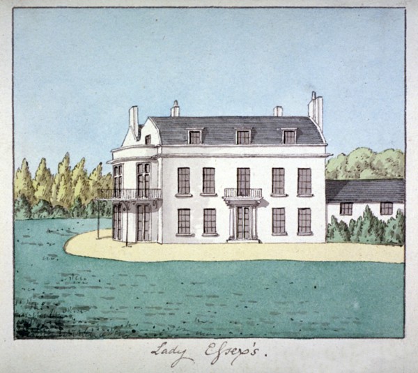 Lady Essex's house, Mile End Road, Stepney, London, c1800. Artist: Anon