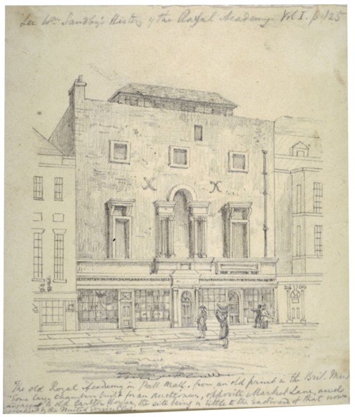 The Royal Academy of Arts, Pall Mall, Westminster, London, c1770. Artist: Anon
