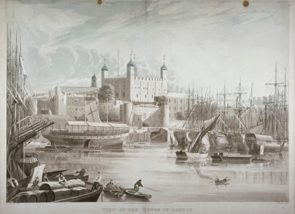 Tower of London, 1819. Artist: Daniel Havell