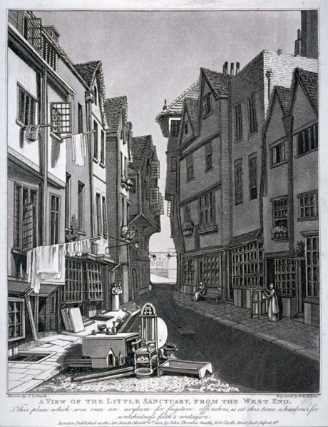 Little Sanctuary, Westminster, London, 1807. Artist: William Fellows