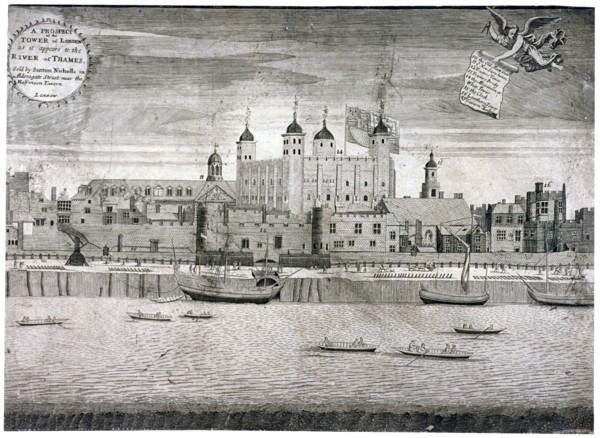 Tower of London, c1750. Artist: Sutton Nicholls