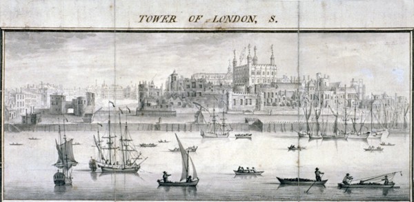 Tower of London, 1737. Artist: Samuel Buck