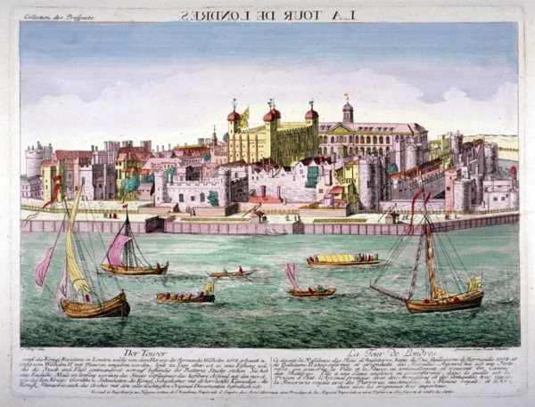 Tower of London, 1760. Artist: Jean Benoit Winckler