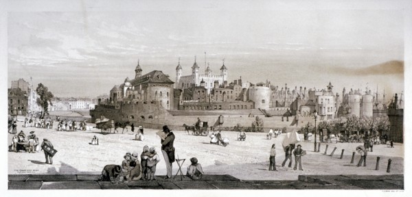 Tower of London, 1842. Artist: Thomas Shotter Boys