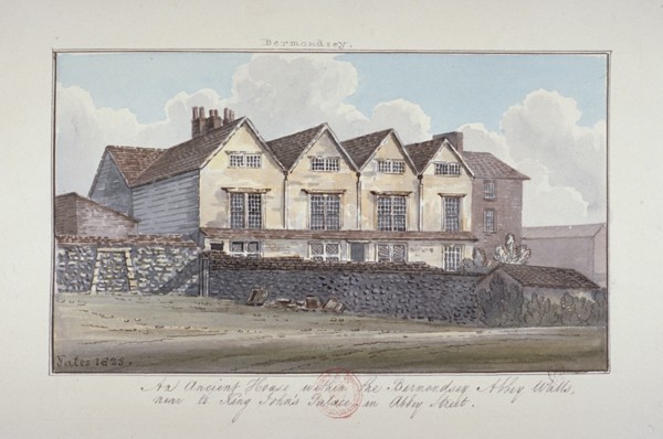 Abbey of St Saviour, Bermondsey, London, 1825. Artist: G Yates