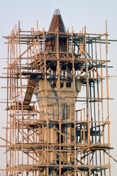 Mosque under construction, Al Ahmadi, Kuwait Artist: Tony Evans