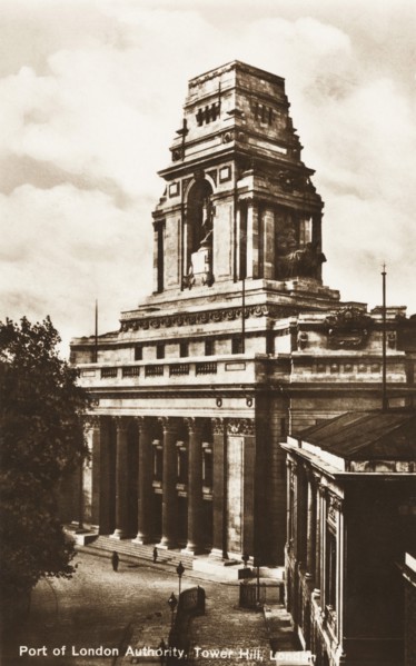 View of the Port of London Authority building, Tower Hill, London, c1930. Artist: Unknown