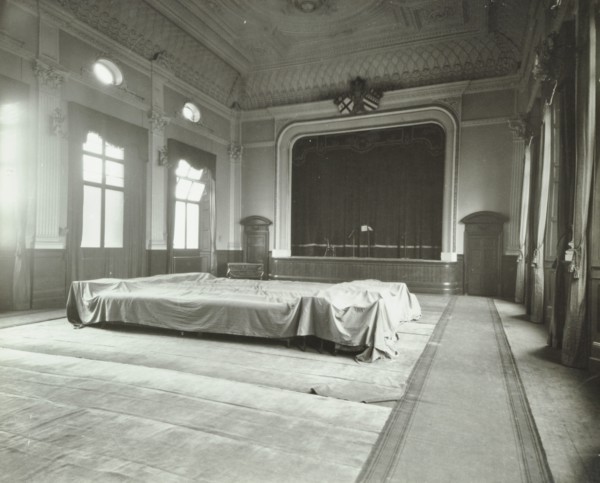 Theatre, Bethlem Royal Hospital, London, 1926. Artist: Unknown.