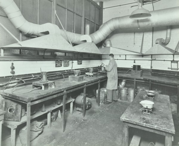 Varnish Laboratory, Borough Polytechnic, Southwark, London, 1936. Artist: Unknown.