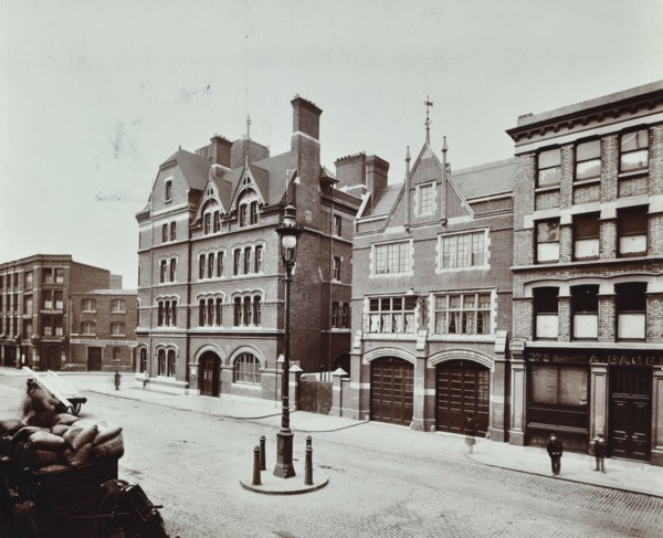 Whitechapel Fire Station, Commercial Road, Stepney, London, 1902. Artist: Unknown.