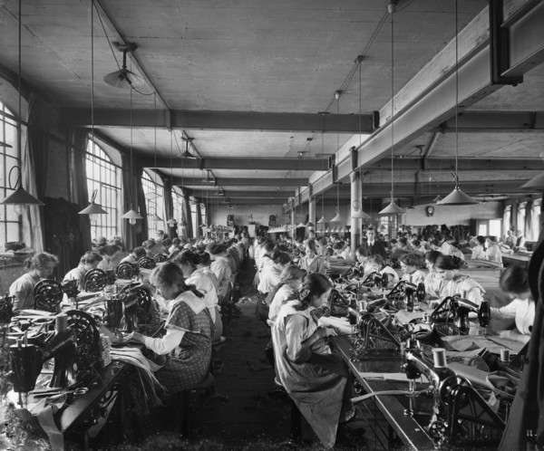 Hampton & Sons Ltd munition works, 43 Belvedere Road, Lambeth, London, July 1916