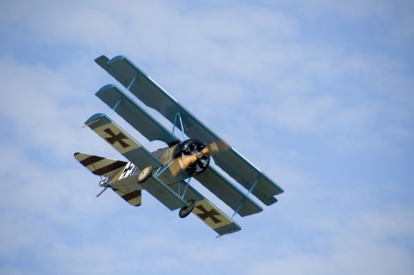 World War I aerial warfare re-enactment, Festival of History, Kelmarsh Hall, Northamptonshire, 2007