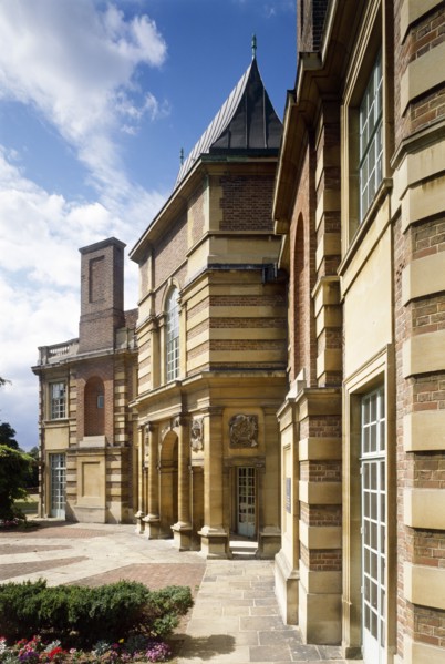 The Courtauld House garden entrance, Eltham Palace, Greenwich, London