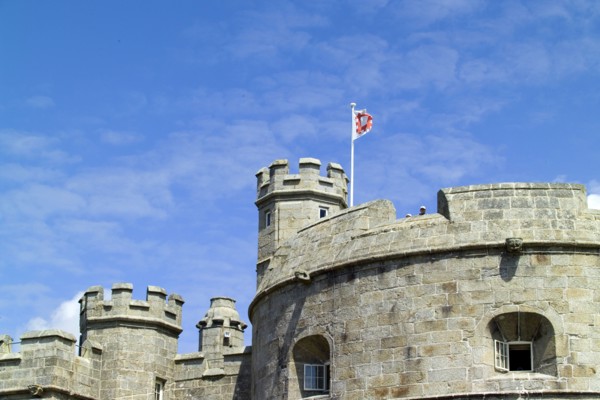 Battlements of Pendennis Castle, Falmouth, Cornwall, 2006
