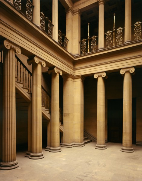 The Pillar Hall, Belsay Hall, Northumberland