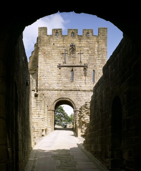 Barbican passage and gatehouse, Prudhoe Castle, Northumberland