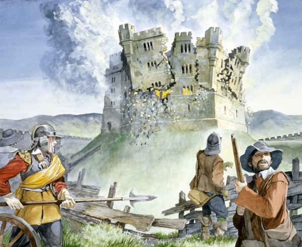 Civil War seige at Old Wardour Castle, 1644, (c1990-2010) Artist