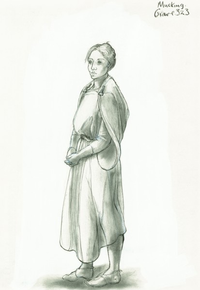 Anglo-Saxon woman, c5th-10th century, (c1990-2010) Artist