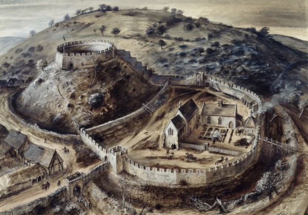 Totnes Castle, 14th century, (c1960s)