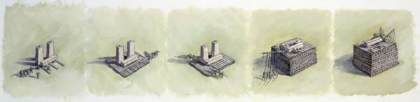 Raising a lintel, Stonehenge, Prehistoric, (c1990-2010)