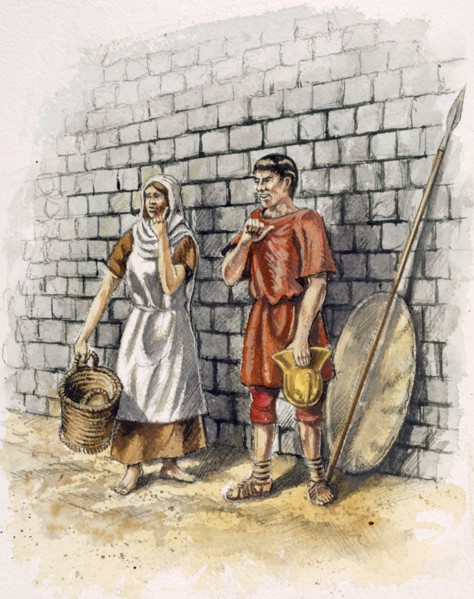 Roman man and woman, c2nd century, (c1990-2010)