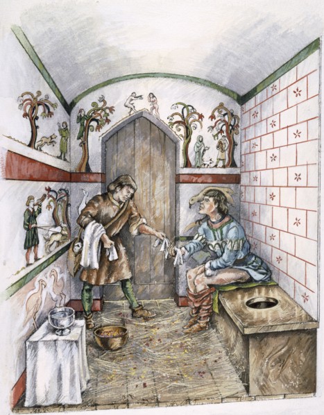 Medieval latrine, c1350, (c1990-2010)