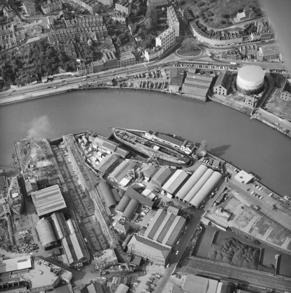 The SS 'Great Britain' in Great Western Dry Dock, Bristol, 1973